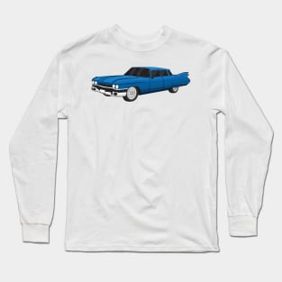 Cool blue 1959 classic car Long Sleeve T-Shirt